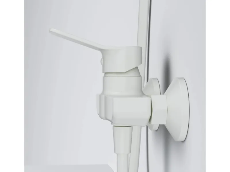 New AM.PM Einhebel-Duscharmatur Hit Brausearmatur aus Messing, Mischbatterie Brausebatterie Wasserhahn Bad FXA20033 Weiß