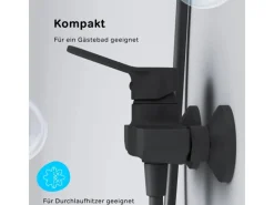 AM.PM Einhebel-Duscharmatur Hit Brausearmatur aus Messing, Mischbatterie Brausebatterie Wasserhahn Bad FXA20022< Einhebelmischer