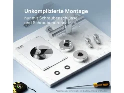 AM.PM Einhebel-Duscharmatur Spike Brausearmatur aus Messing, Brausebatterie Wasserhahn Bad FPA20000 Chrom< Einhebelmischer