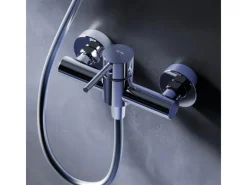 AM.PM Einhebel-Duscharmatur Spike Brausearmatur aus Messing, Brausebatterie Wasserhahn Bad FPA20000 Chrom< Einhebelmischer