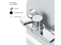 AM.PM Einhebel-Duscharmatur X-Joy S Brausearmatur aus Messing, Brausebatterie Wasserhahn Bad FXB20000  < Einhebelmischer