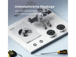 AM.PM Einhebel-Duscharmatur X-Joy S Brausearmatur aus Messing, Brausebatterie Wasserhahn Bad FXB20000  < Einhebelmischer