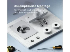 Einhebelmischer<AM.PM Einhebel-Duscharmatur X-Joy S Brausearmatur aus Messing, Brausebatterie Wasserhahn Bad Mischbatterie FXB20033