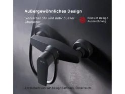 Einhebelmischer<AM.PM Einhebel-Duscharmatur Gem Brausearmatur aus Messing, Brausebatterie, Wasserhahn Bad FGA20022
