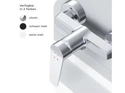 Discount AM.PM Einhebel-Duscharmatur Hit Brausearmatur aus Messing, Brausebatterie Wasserhahn Bad FTA20000 Chrom
