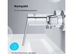 Discount AM.PM Einhebel-Duscharmatur Hit Brausearmatur aus Messing, Brausebatterie Wasserhahn Bad FTA20000 Chrom