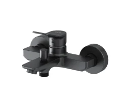 AM.PM Einhebel-Wannenarmatur / Brausearmatur,  Wasserhahn Bad, Wannenbatterie FXA10022 X-Joy Aufputz Schwarz