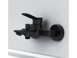 AM.PM Einhebel-Wannenarmatur / Brausearmatur,  Wasserhahn Bad, Wannenbatterie FXA10022 X-Joy Aufputz Schwarz