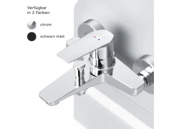AM.PM Einhebel-Wannenarmatur / Brausearmatur,  Wasserhahn Bad, Wannenbatterie FGA10000 Gem Aufputz< Einhebelmischer