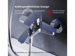 AM.PM Einhebel-Wannenarmatur / Brausearmatur,  Wasserhahn Bad, Wannenbatterie FGA10000 Gem Aufputz< Einhebelmischer