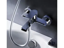 AM.PM Einhebel-Wannenarmatur / Brausearmatur,  Wasserhahn Bad, Wannenbatterie FNA10000 Flash Aufputz Chrom< Einhebelmischer