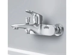 AM.PM Einhebel-Wannenarmatur / Brausearmatur,  Wasserhahn Bad, Wannenbatterie FLA10000 Like Aufputz Chrom< Einhebelmischer