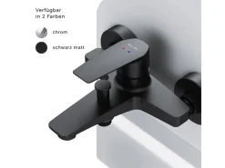 AM.PM Einhebel-Wannenarmatur / Brausearmatur,  Wasserhahn Bad, Wannenbatterie FGA10022 Gem Aufputz< Einhebelmischer