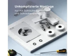 Einhebelmischer<AM.PM Einhebel-Wannenarmatur / Brausearmatur , Wasserhahn Bad Wannenbatterie FXB10033 X-Joy S Aufputz