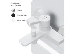 Einhebelmischer<AM.PM Einhebel-Wannenarmatur / Brausearmatur , Wasserhahn Bad Wannenbatterie FXB10033 X-Joy S Aufputz