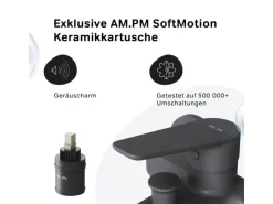 AM.PM Einhebel-Wannenarmatur / Brausearmatur,  Wasserhahn Bad, Wannenbatterie FTA10022 Hit Aufputz< Einhebelmischer