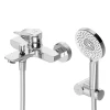 Best AM.PM Einhebel-Wannenarmatur mit Handbrause und Halter X-Joy Aufputz