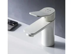 Online AM.PM Einhebel-Waschtischarmatur X-Joy Wasserhahn Bad aus Messing, Waschbecken Armatur, Mischbatterie FXA02133 Weiß
