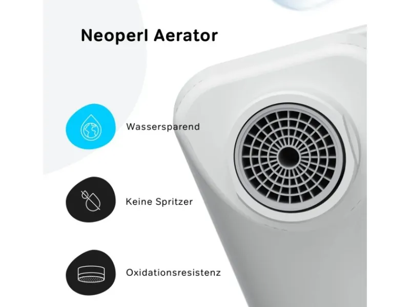Online AM.PM Einhebel-Waschtischarmatur X-Joy Wasserhahn Bad aus Messing, Waschbecken Armatur, Mischbatterie FXA02133 Weiß