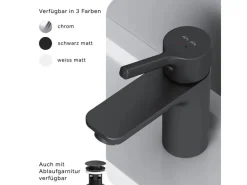 AM.PM Einhebel-Waschtischarmatur X-Joy S Wasserhahn Bad aus Messing, Waschbecken Armatur, Mischbatterie FXB02122< Einhebelmischer