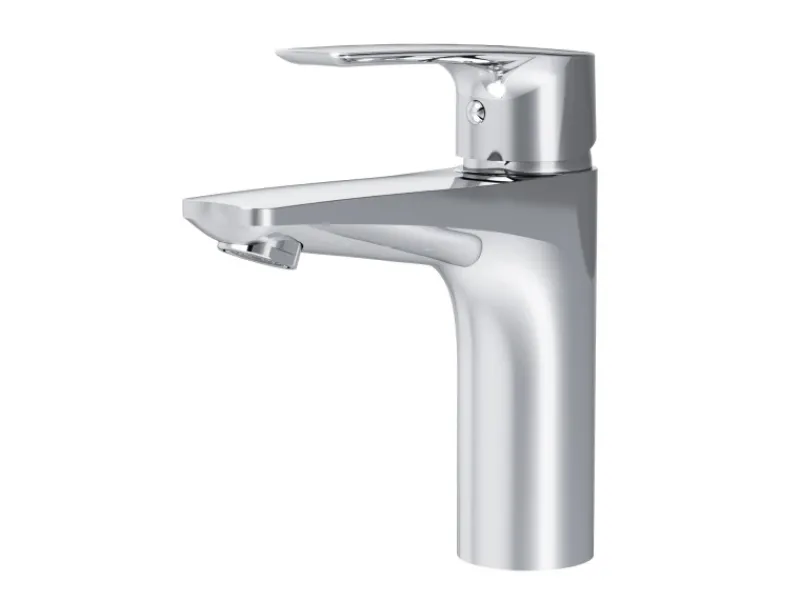 AM.PM Einhebel-Waschtischarmatur Gem Wasserhahn Bad aus Messing, Mischbatterie FGA02100< Einhebelmischer