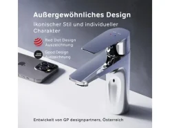 AM.PM Einhebel-Waschtischarmatur Gem Wasserhahn Bad aus Messing, Mischbatterie FGA02100< Einhebelmischer