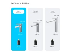 AM.PM Einhebel-Waschtischarmatur Hit Wasserhahn Bad FTA02100 Chrom< Einhebelmischer