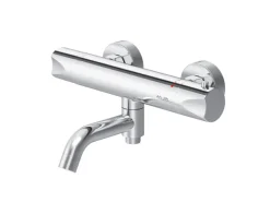 Einhebelmischer<AM.PM Thermostat Duscharmatur Hit Brausearmatur aus Messing Mischbatterie Duschthermostat FTA50000 Chrom