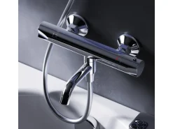 Einhebelmischer<AM.PM Thermostat Duscharmatur Hit Brausearmatur aus Messing Mischbatterie Duschthermostat FTA50000 Chrom
