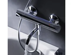 Einhebelmischer<AM.PM Thermostat Duscharmatur Hit Brausearmatur aus Messing Mischbatterie Duschthermostat FTA50000 Chrom