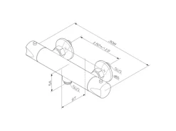 Sale AM.PM Thermostat Duscharmatur Hit Brausearmatur aus Messing, Mischbatterie, Duschthermostat FTA40022 Schwarz