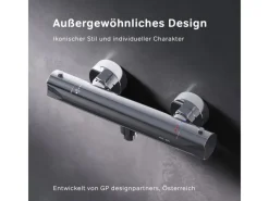 Einhebelmischer<AM.PM Thermostat Duscharmatur Hit Brausearmatur aus Messing, Mischbatterie, Duschthermostat FTA40000