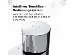 Best AM.PM TouchReel Waschtischarmatur, Wasserhahn Bad aus Messing, Waschbecken Armatur, Mischbatterie X-Joy FXT02500 Chrom