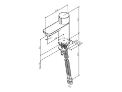 Best AM.PM TouchReel Waschtischarmatur, Wasserhahn Bad aus Messing, Waschbecken Armatur, Mischbatterie X-Joy FXT02500 Chrom