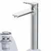 AM.PM Waschtischarmatur Hoch mit Klick-Ablaufgarnitur, Waschbecken Armatur, Mischbatterie FXA92200 X-Joy Chrom< Einhebelmischer