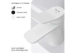 AM.PM Waschtischarmatur mit Klick-Ablaufgarnitur, Waschbecken Armatur, Mischbatterie FXA82133 X-Joy Wasserhahn Bad< Einhebelmischer