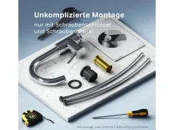 Outlet AM.PM Waschtischarmatur mit drehbarem Auslauf, Wasserhahn Bad, Mischbatterie FXB02700 X-Joy S  Chrom