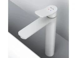 Best AM.PM Waschtischarmatur mit hohem Auslauf, Waschbecken Armatur, Mischbatterie FXA92033 X-Joy Wasserhahn Bad Weiß