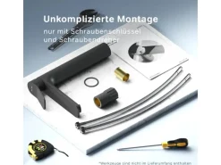 Outlet AM.PM Waschtischarmatur mit hohem Auslauf, Waschbecken Armatur, Mischbatterie FXA92022 X-Joy Wasserhahn Bad Schwarz