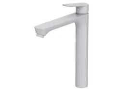 Discount AM.PM Waschtischarmatur mit hohem Auslauf Hit Wasserhahn Bad aus Messing, Mischbatterie FTA92033 Weiß