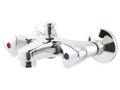 AquaSu Badewannenarmatur Zweigriffmischer Standard Chrom< Zweigriffarmatur