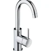 AquaSu Einhebelmischer Waschbeckenarmatur 137 Basic Chrom< Einhebelmischer