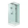 AcquaVapore Einhebelmischer<AquaVapore Dampfdusche Duschtempel Sauna Dusche Duschkabine D38-10L2-EC 90x90 cm
