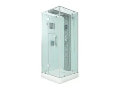 AcquaVapore Einhebelmischer<AquaVapore Dampfdusche Duschtempel Sauna Dusche Duschkabine D38-10L2-EC 90x90 cm