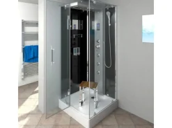 AcquaVapore AquaVapore Dampfdusche Duschtempel Sauna Dusche Duschkabine D38-03L2-EC 80x80 cm< Einhebelmischer