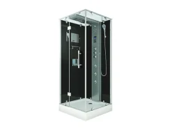 AcquaVapore AquaVapore Dampfdusche Duschtempel Sauna Dusche Duschkabine D38-13L3 90x90 cm< Einhebelmischer