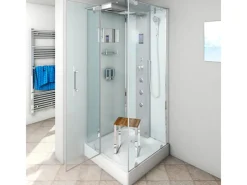 Outlet AcquaVapore AquaVapore Dampfdusche Duschtempel Sauna Dusche Duschkabine D38-20L2-EC 100x100