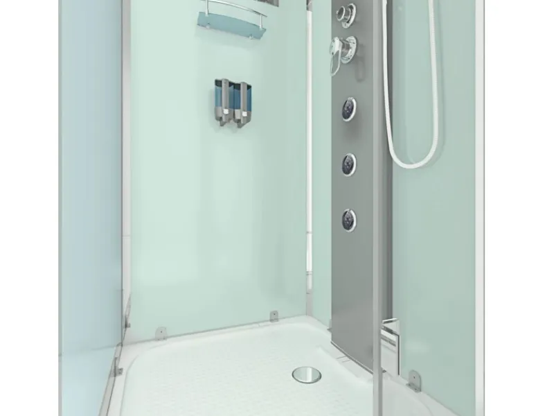AcquaVapore Einhebelmischer<AquaVapore Dampfdusche Duschtempel Sauna Dusche Duschkabine D38-20R2 100x100 cm
