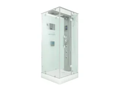 AcquaVapore Einhebelmischer<AquaVapore Dampfdusche Duschtempel Sauna Dusche Duschkabine D38-10R2-EC 90x90 cm