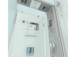 AcquaVapore Einhebelmischer<AquaVapore Dampfdusche Duschtempel Sauna Dusche Duschkabine D38-10R2-EC 90x90 cm